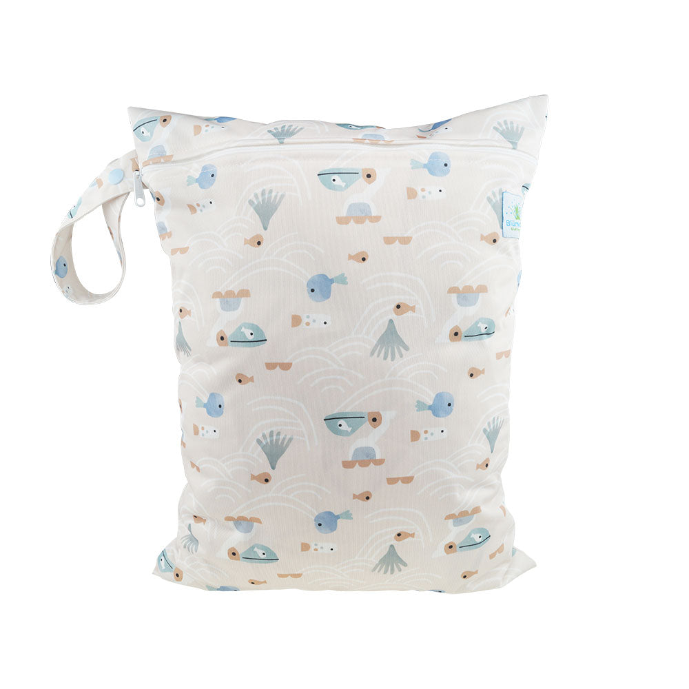 Blümchen Windelsack/ Wetbag PUL mit Zip