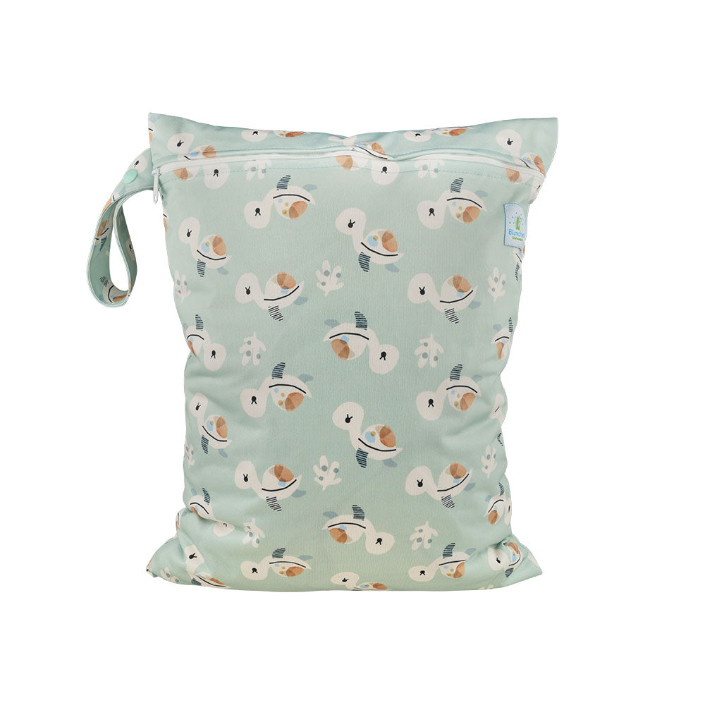 Blümchen Windelsack/ Wetbag PUL mit Zip