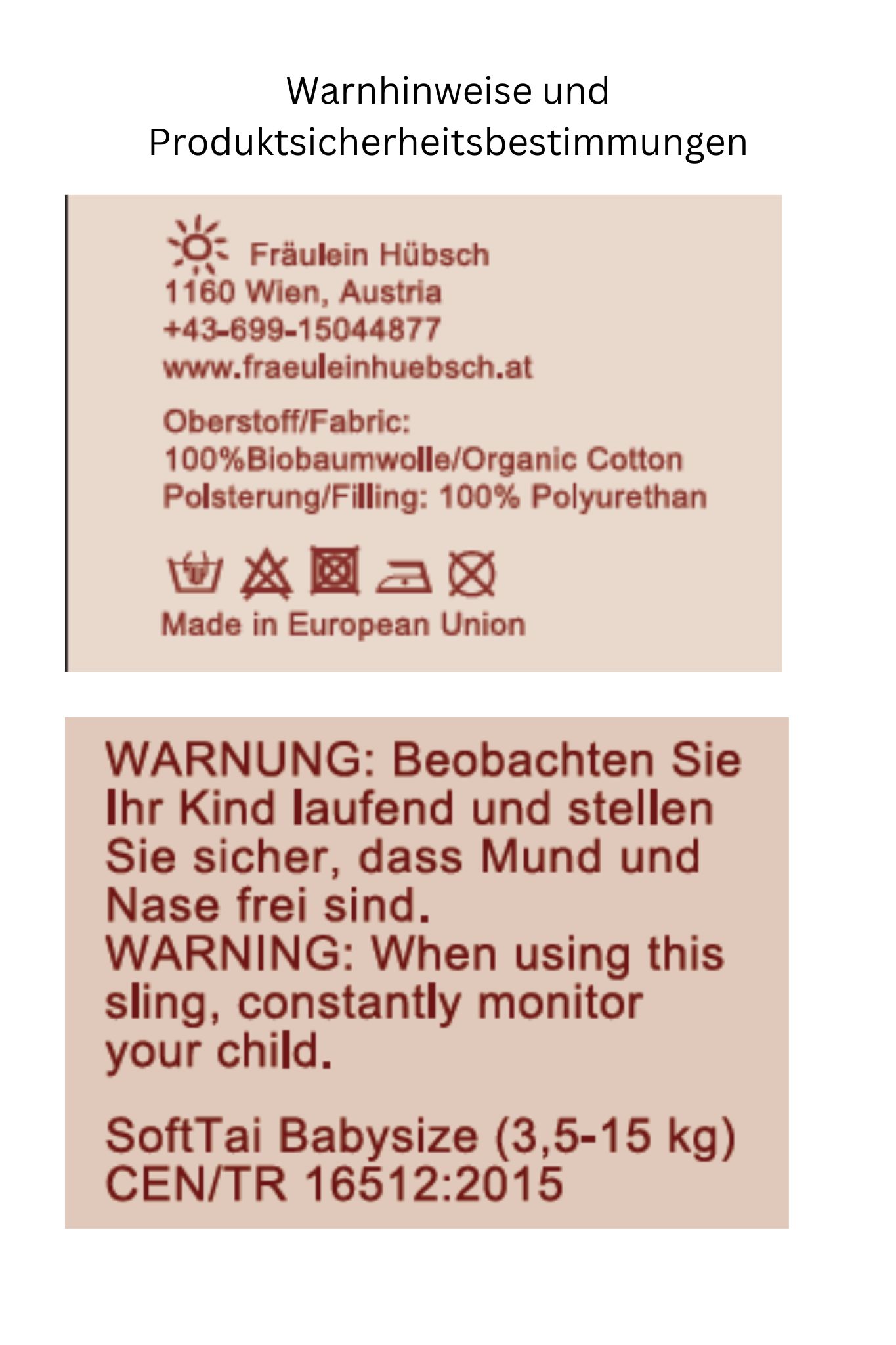 Fräulein Hübsch Soft Tai -Babysize - Silver V2