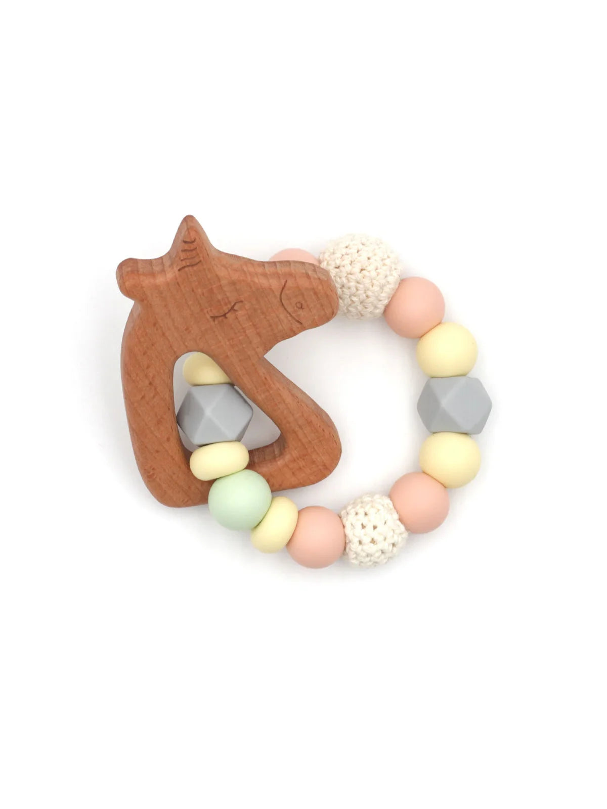 Beißring/Greifling Unicorn Pastell