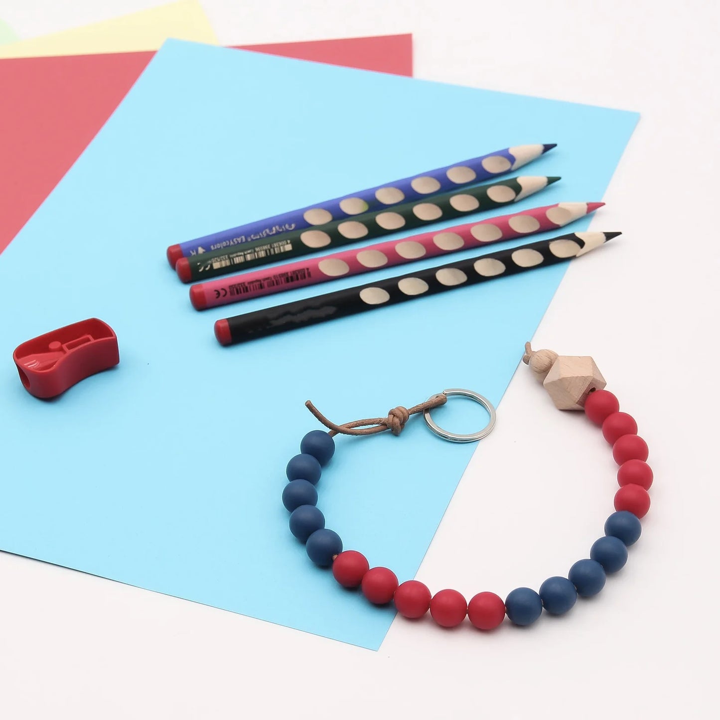 Rechenkette Classic rot-blau