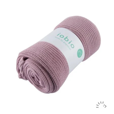 Iobio Gestrickte Babydecke Merinowolle Rose
