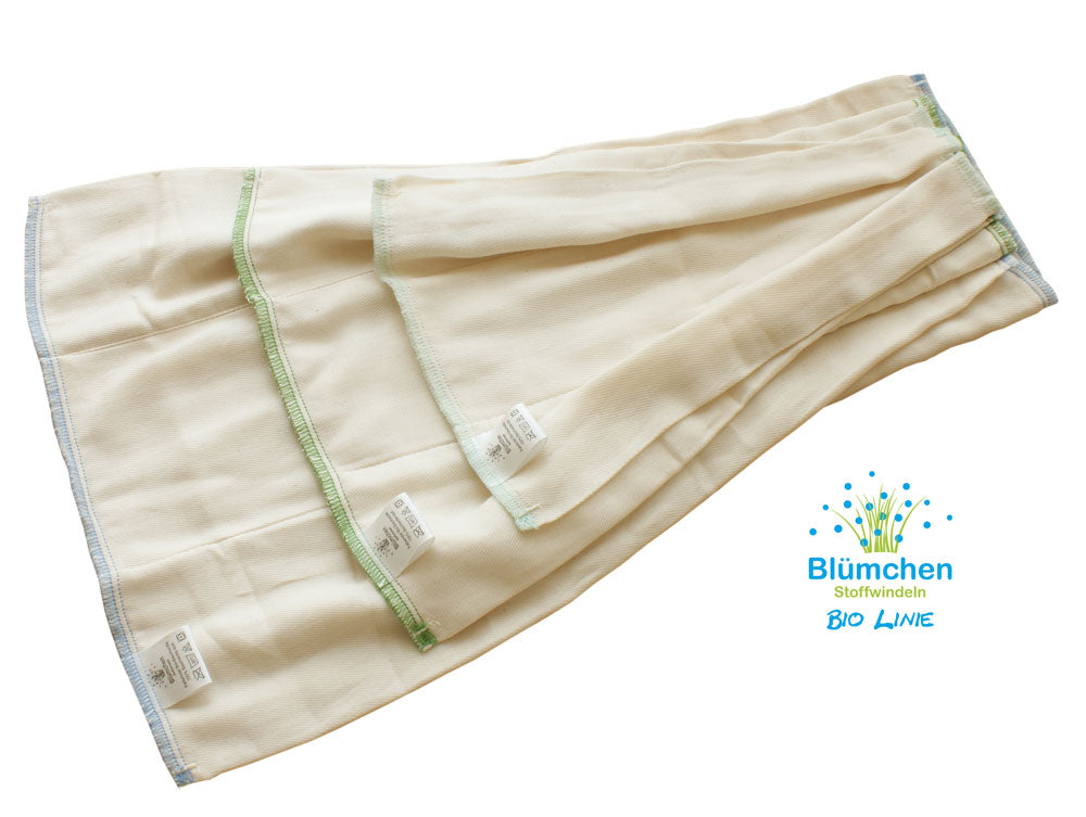 Blümchen Prefold Twill – Bio-Baumwolle