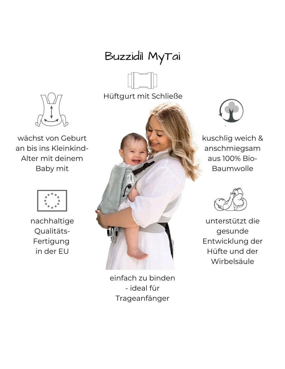 Buzzidil MyTai - Mei Tai Babytrage