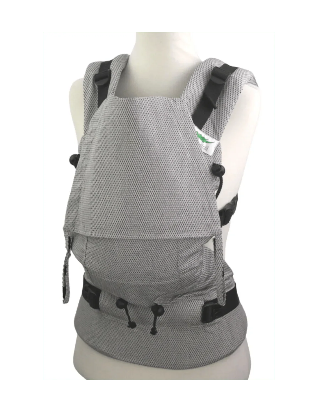 Buzzidil BuzziBreeze Baby Facette Monochrome 0-24 Monate - Fullbuckle Sommer-Babytrage