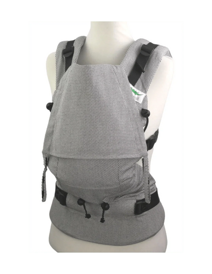 Buzzidil BuzziBreeze Baby Facette Monochrome 0-24 Monate - Fullbuckle Sommer-Babytrage