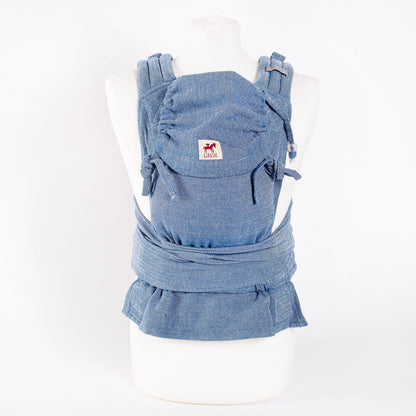 Girasol Babytrage MySol Blue Tweed Recycled Cotton
