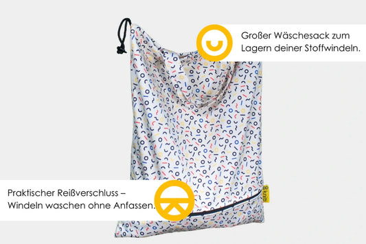Kniti Wetbag Wäschesack für Stoffwindeln – Pail Liner 40x50 cm
