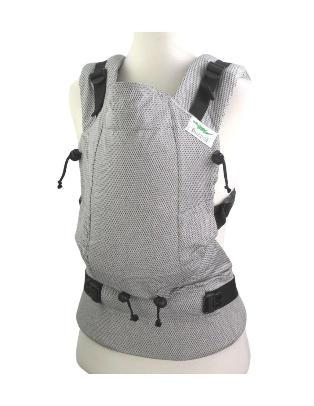 Buzzidil BuzziBreeze Baby Facette Monochrome 0-24 Monate - Fullbuckle Sommer-Babytrage