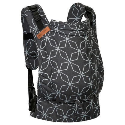 Hoppediz Buckle - Malmö Aqua ~ Full-Buckle Babytrage aus Bio-Baumwolle