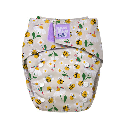 Bambino Mio Revolutionäre Windel - Pocketwindel – Design Fleißige Bienchen mit Bienen und Blüten